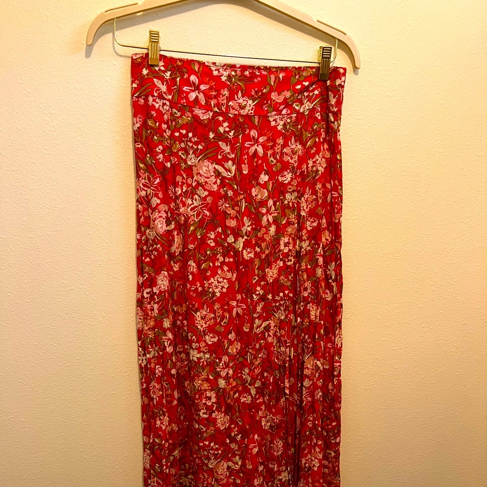 Flynn Sky floral maxi skirt